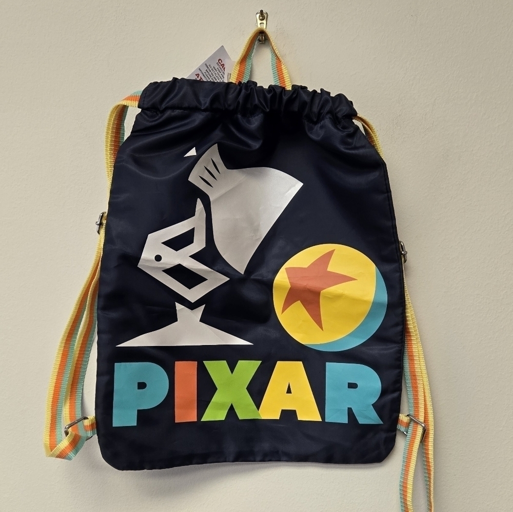 Disney Parks Pixar Lamp and Ball Drawstring Backpack